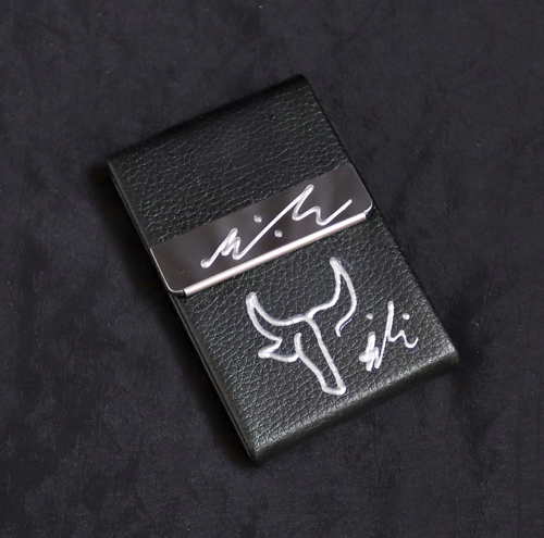 Étui porte-cartes de visite en cuir PU Toro