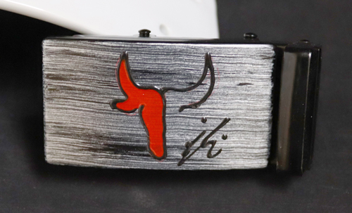 Ceinture en cuir PU avec boucle automatique Toro Rouge