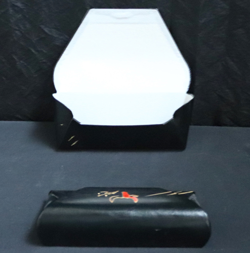 Étui à lunettes en cuir PU noir Tête de Toro