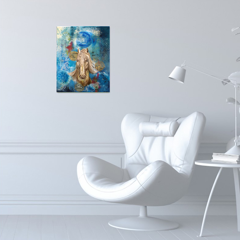 Tableau artistique de cheval