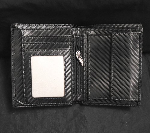 Grand Porte-Feuilles Noir Taureau Argent