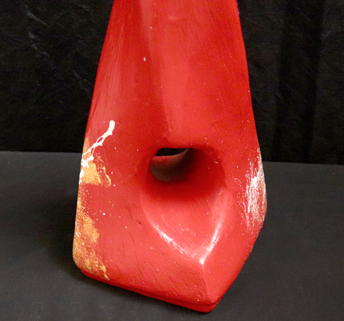 Vase céramique rouge & noir Toro
