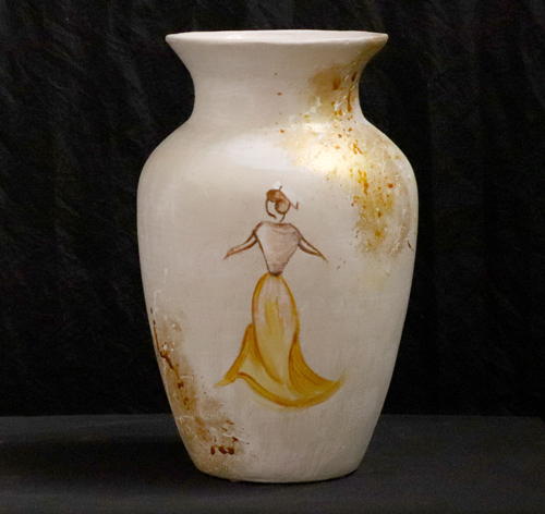 Vase Arlesienne peint à la main