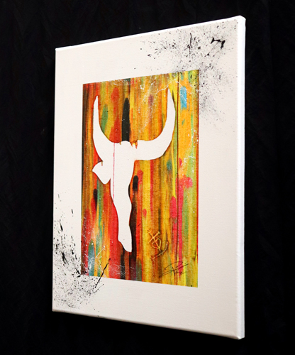 Tableau Tête de taureau