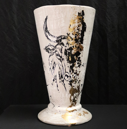 Vase artistique en céramique Toro