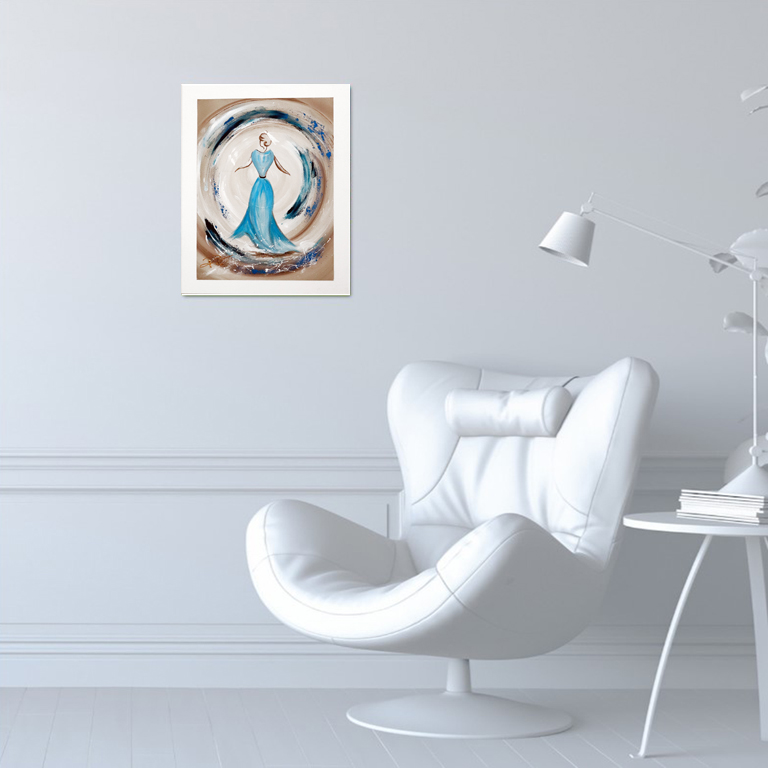 Peinture d'une Arlésienne élégante