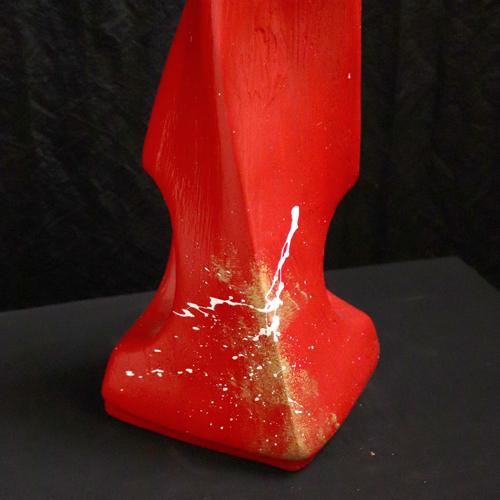 Vase céramique rouge & noir Toro