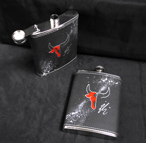 Flasque en acier inoxydable Taureau