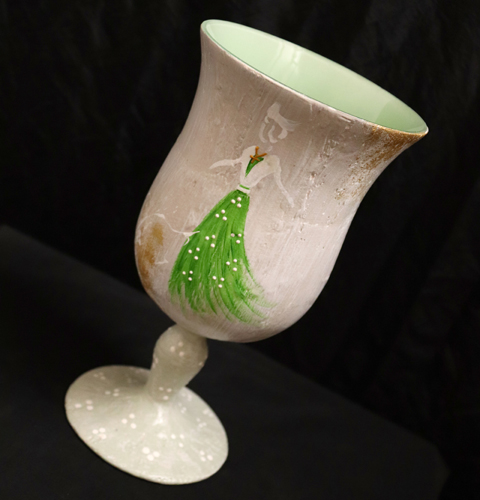 Coupe décorative Arlesienne verte