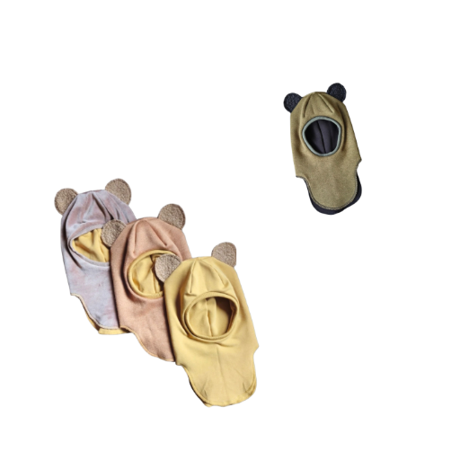 Vaikiški šalmukai su Teddy ausytėmis