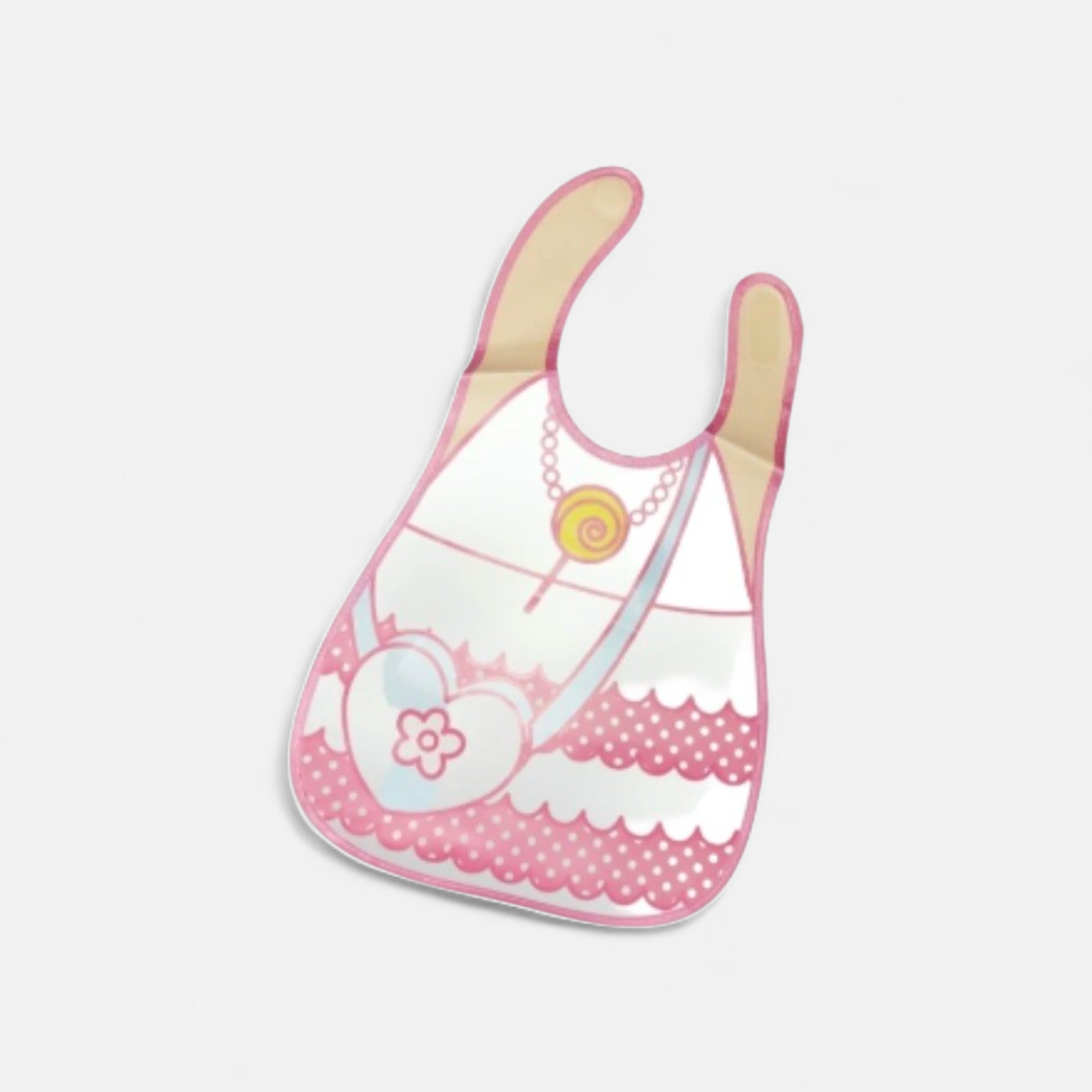 Vaikiškas neperšlampamas seilinukas su velcro užsegimu, lengvai valomas