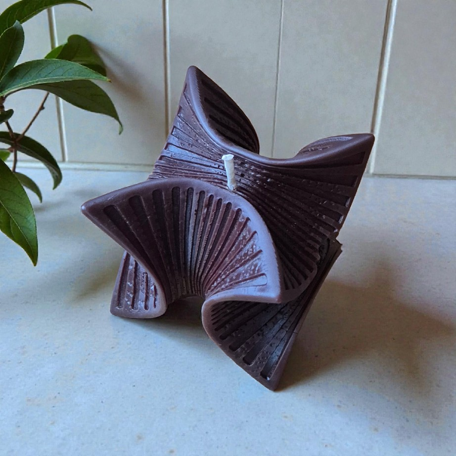 Moderni geometrinė sojų vaško žvakė 