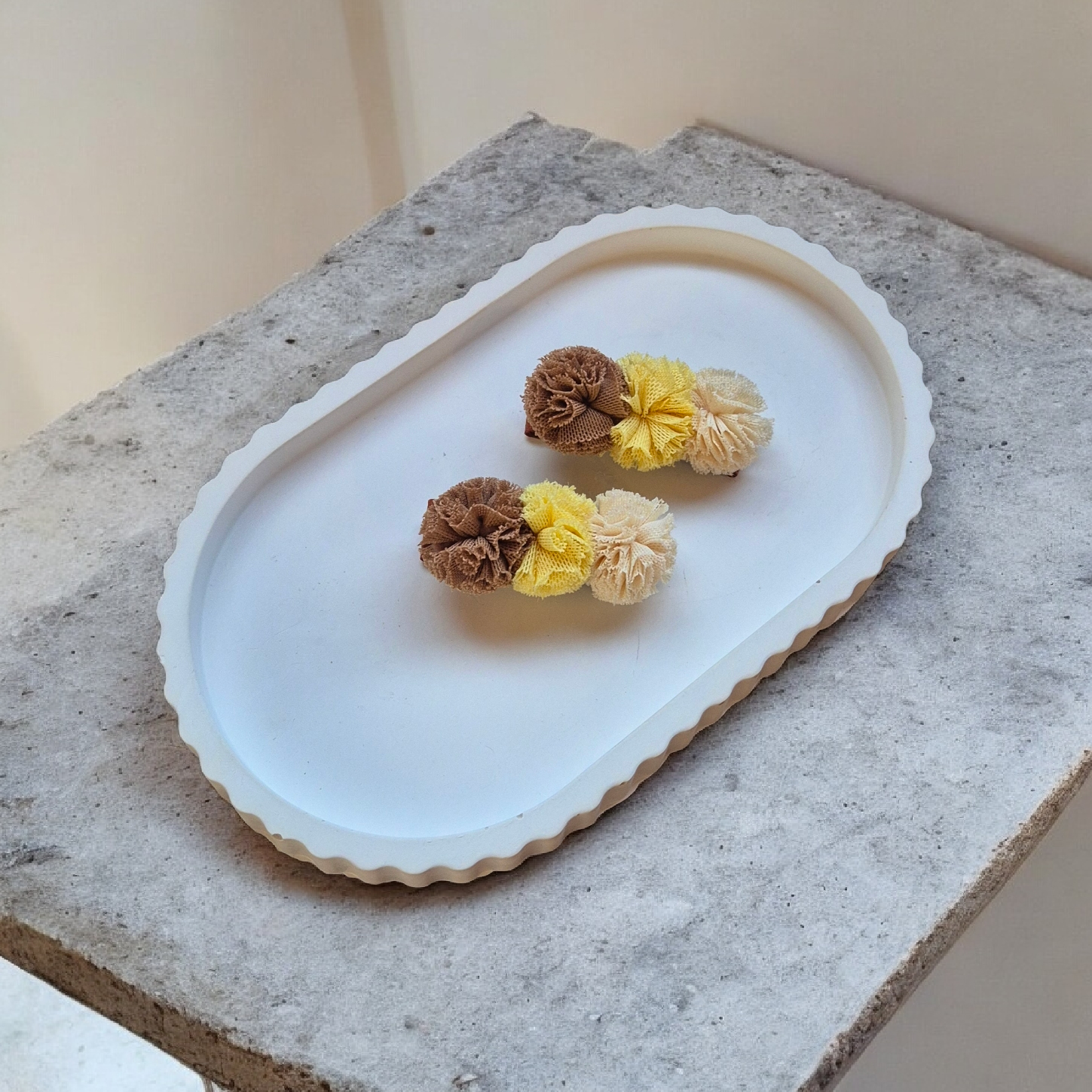 Plaukų segtukas su gėlytėmis