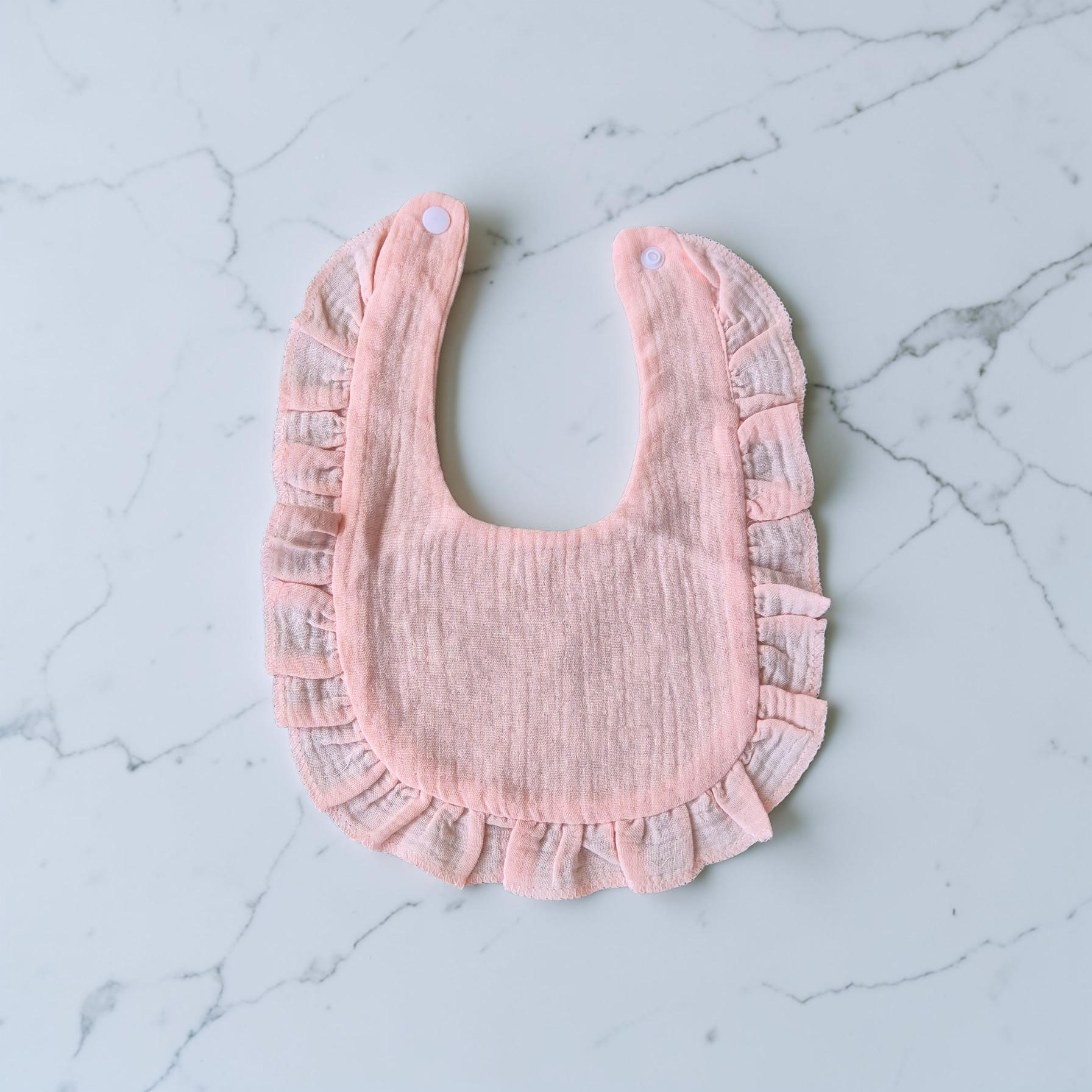 Vaikiška muslino kaklaskarė–seilinukas su spaudėmis, 100% medvilnė