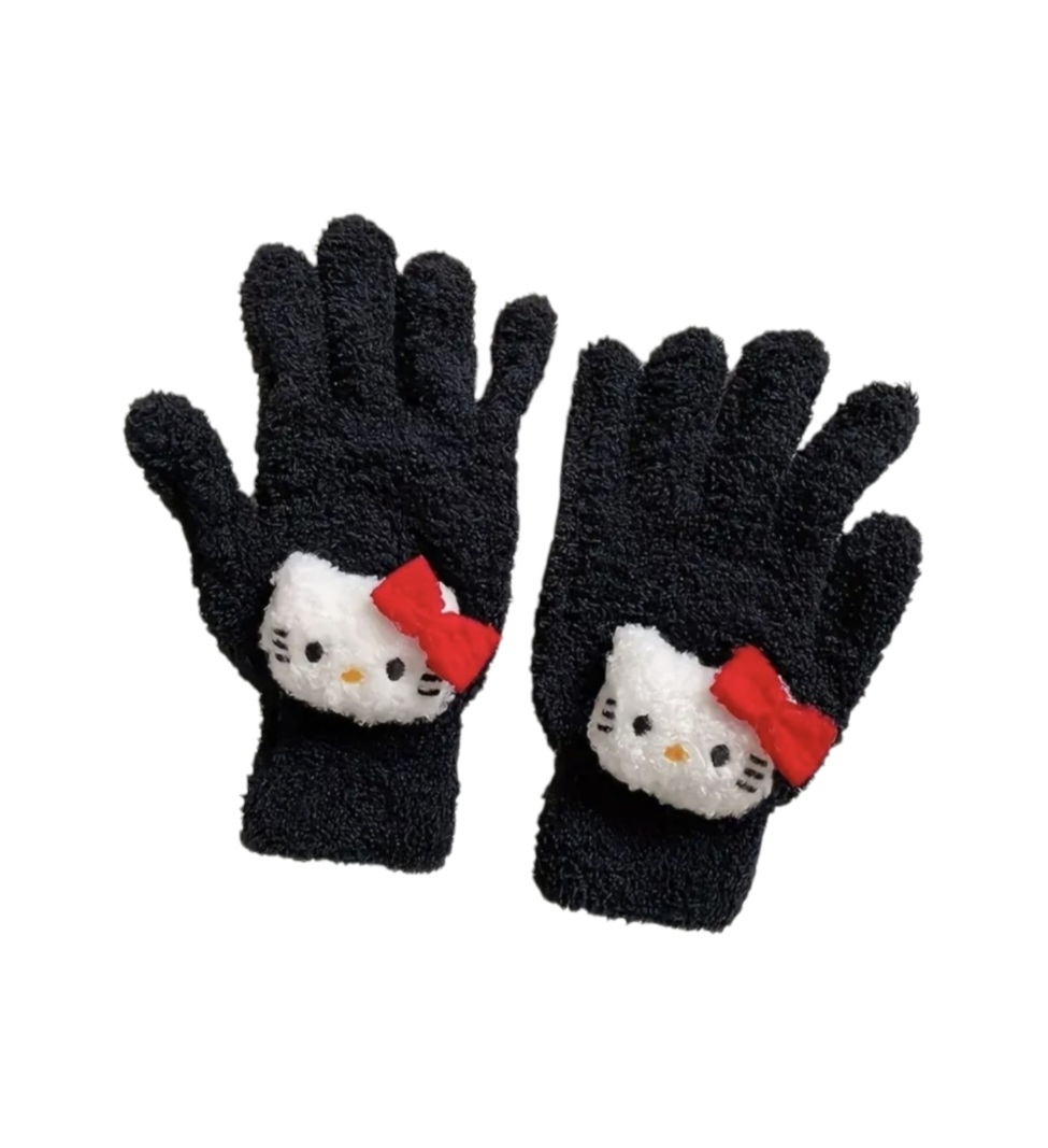 Vaikiškos pirštinės su Hello Kitty aplikacija