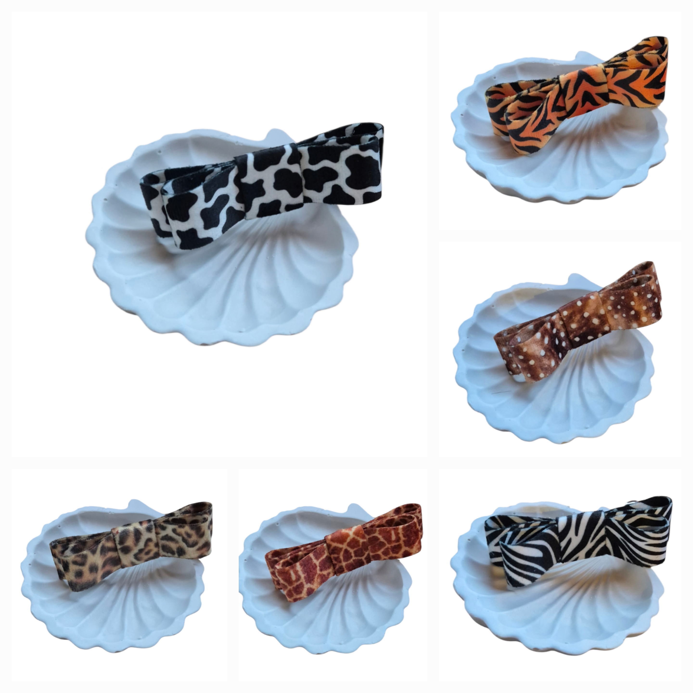 Gyvūnų raštų plaukų segtukai