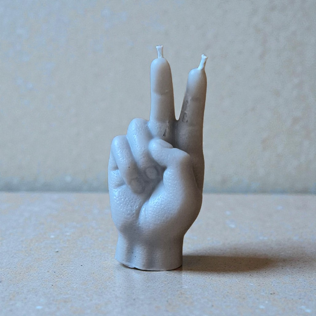 Dekoratyvinė sojų vaško žvakė "Taika" 