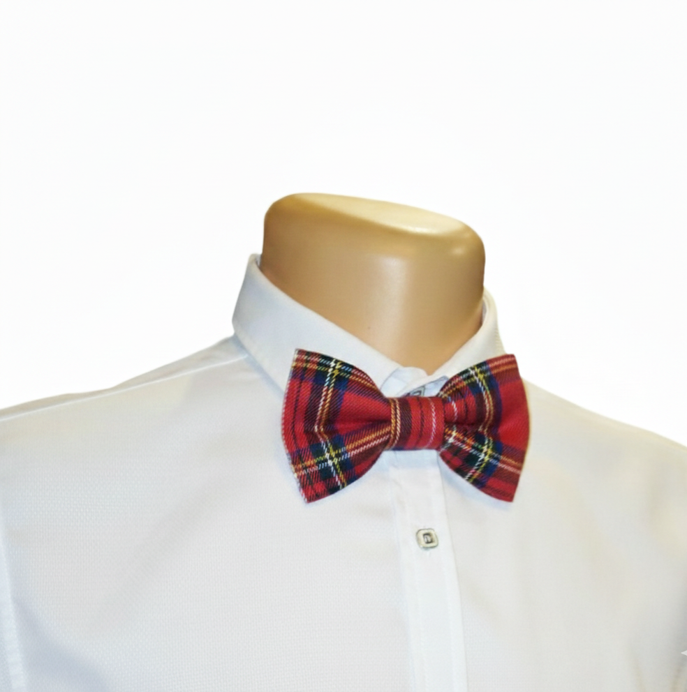 Raudona peteliškė su langeliais „Red Check“