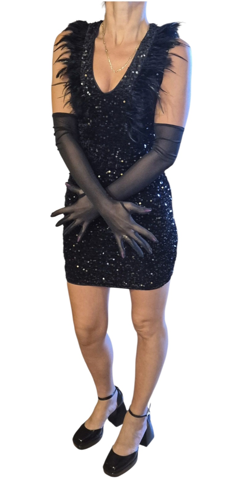 Elegantiškos tiulio pirštinės