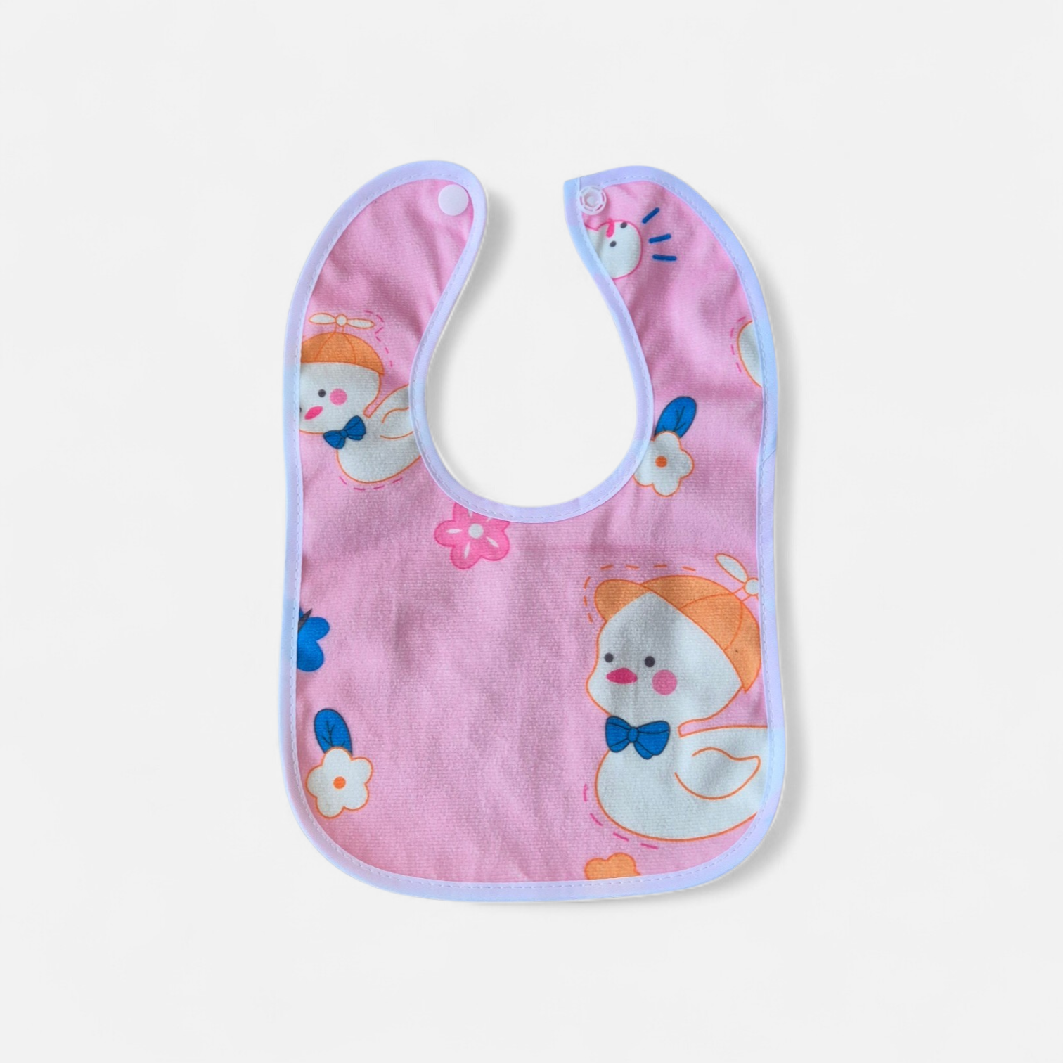 Vaikiškas seilinukas su švelnia išore ir neperšlampama puse, su spaude