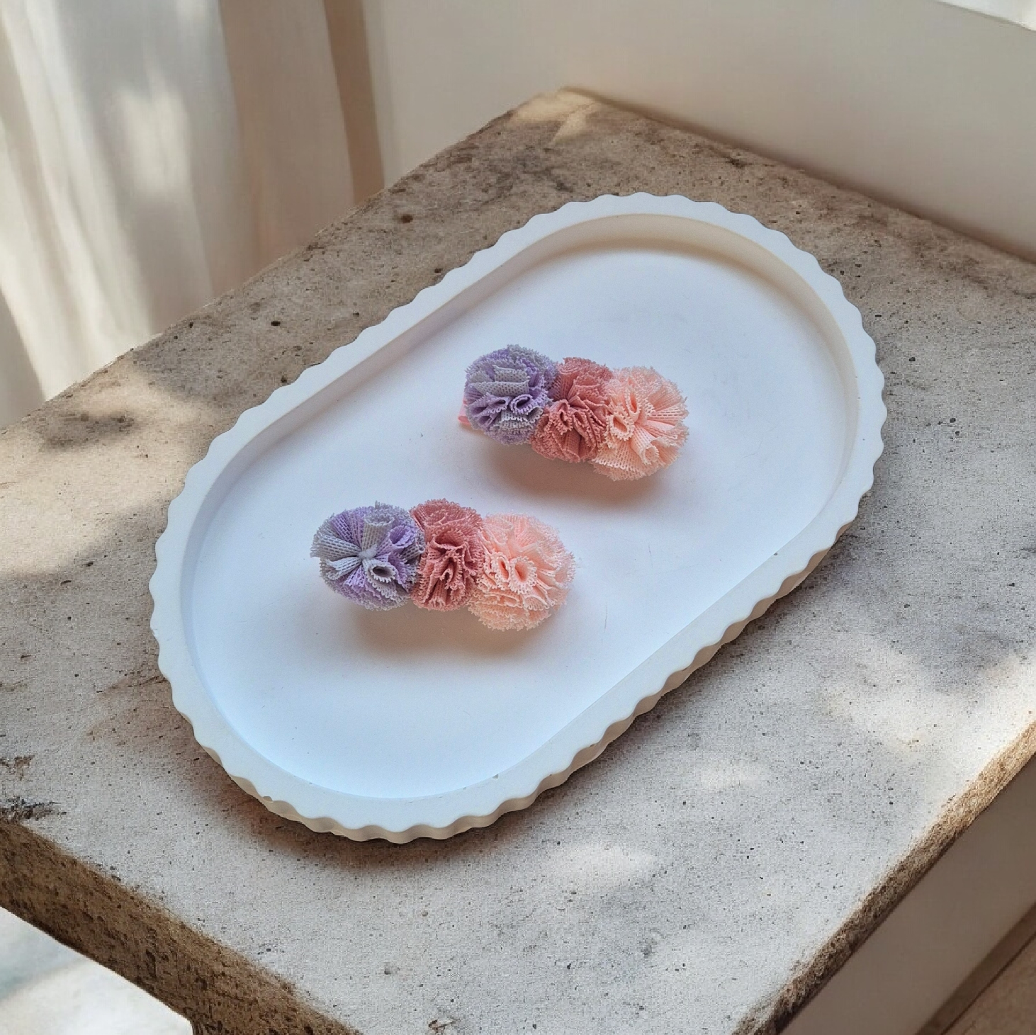 Plaukų segtukas su gėlytėmis