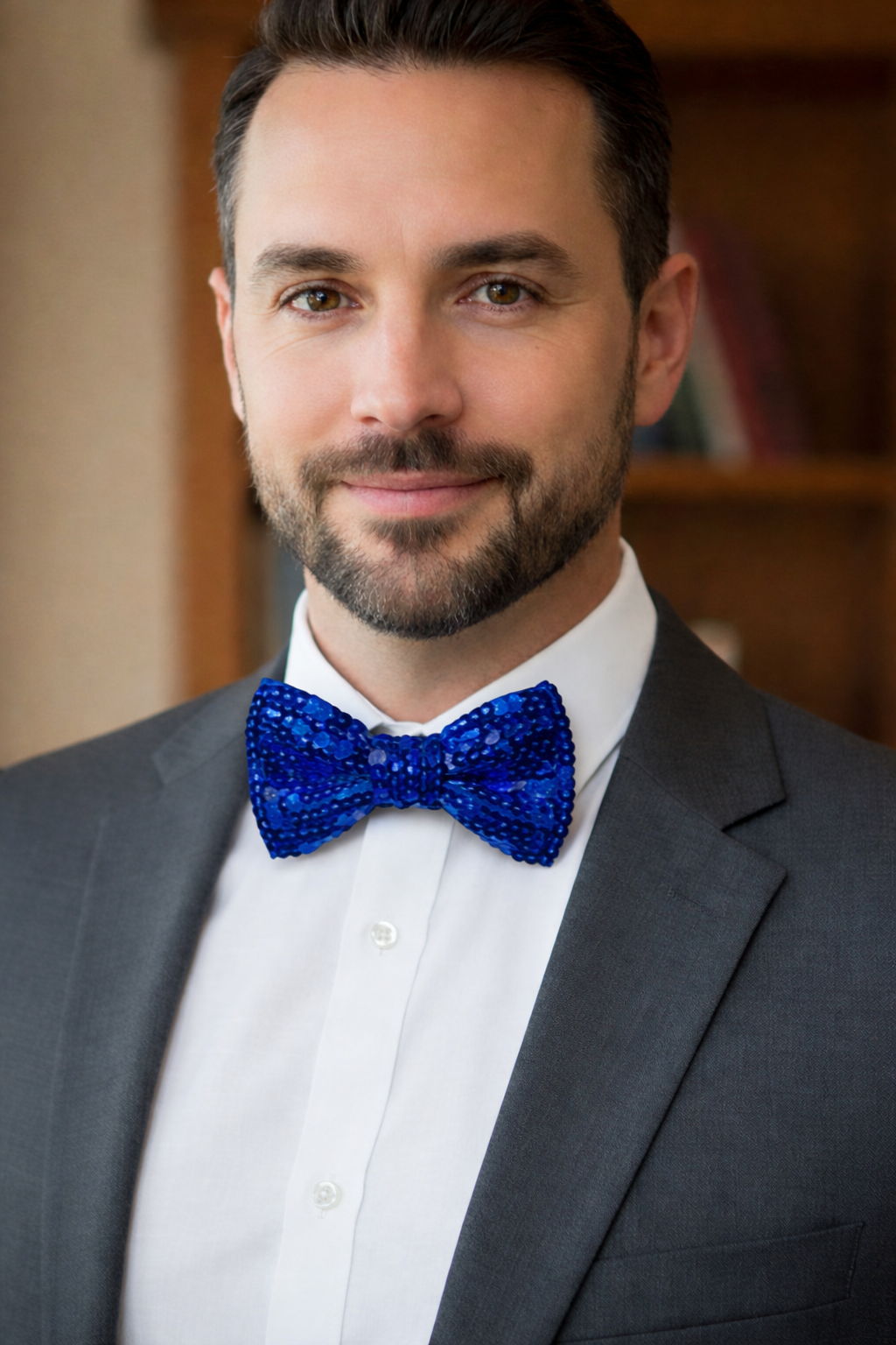 Mėlyna blizgi peteliškė „Elegance Shine“