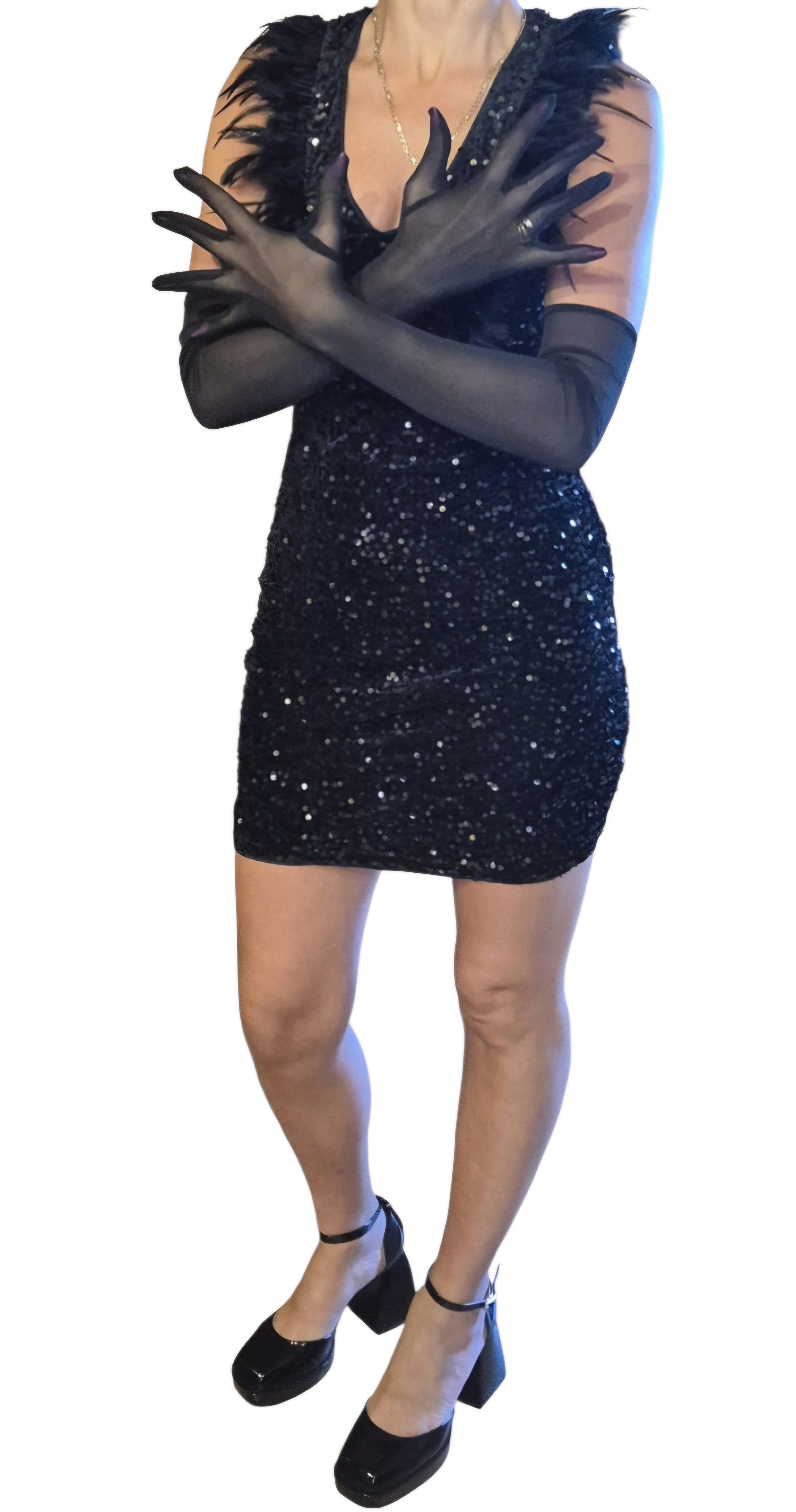 Elegantiškos tiulio pirštinės