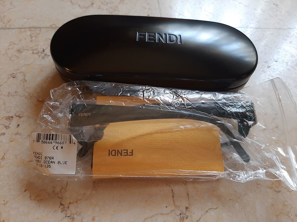 Authentic Women's Fendi Eyeglasses F976R 52-15-135 Ocean Blue