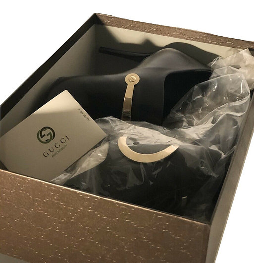 Authentic Womens Black Gucci Ankle Boots SZ 37