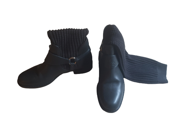 Athentic gucci pull on grey women boot size 38