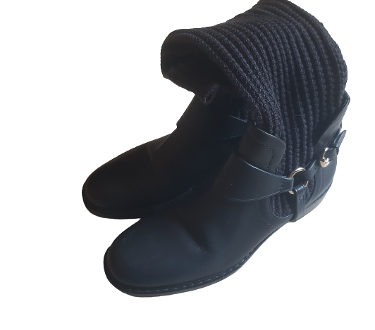 Athentic gucci pull on grey women boot size 38