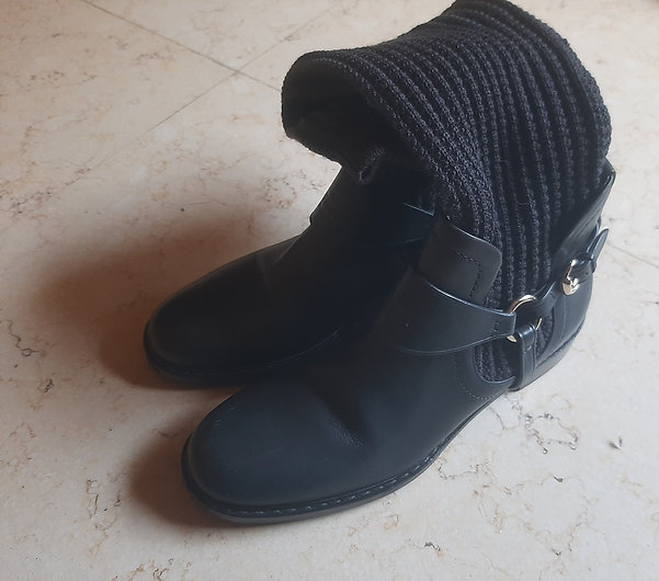 Athentic gucci pull on grey women boot size 38