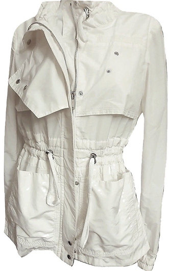  Authentic GUCCI Womens Cream lightweight Jacket size It 40 M 