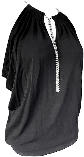 Authentic Gucci Black Tank With Metal Chain Detail Size L/fit/M