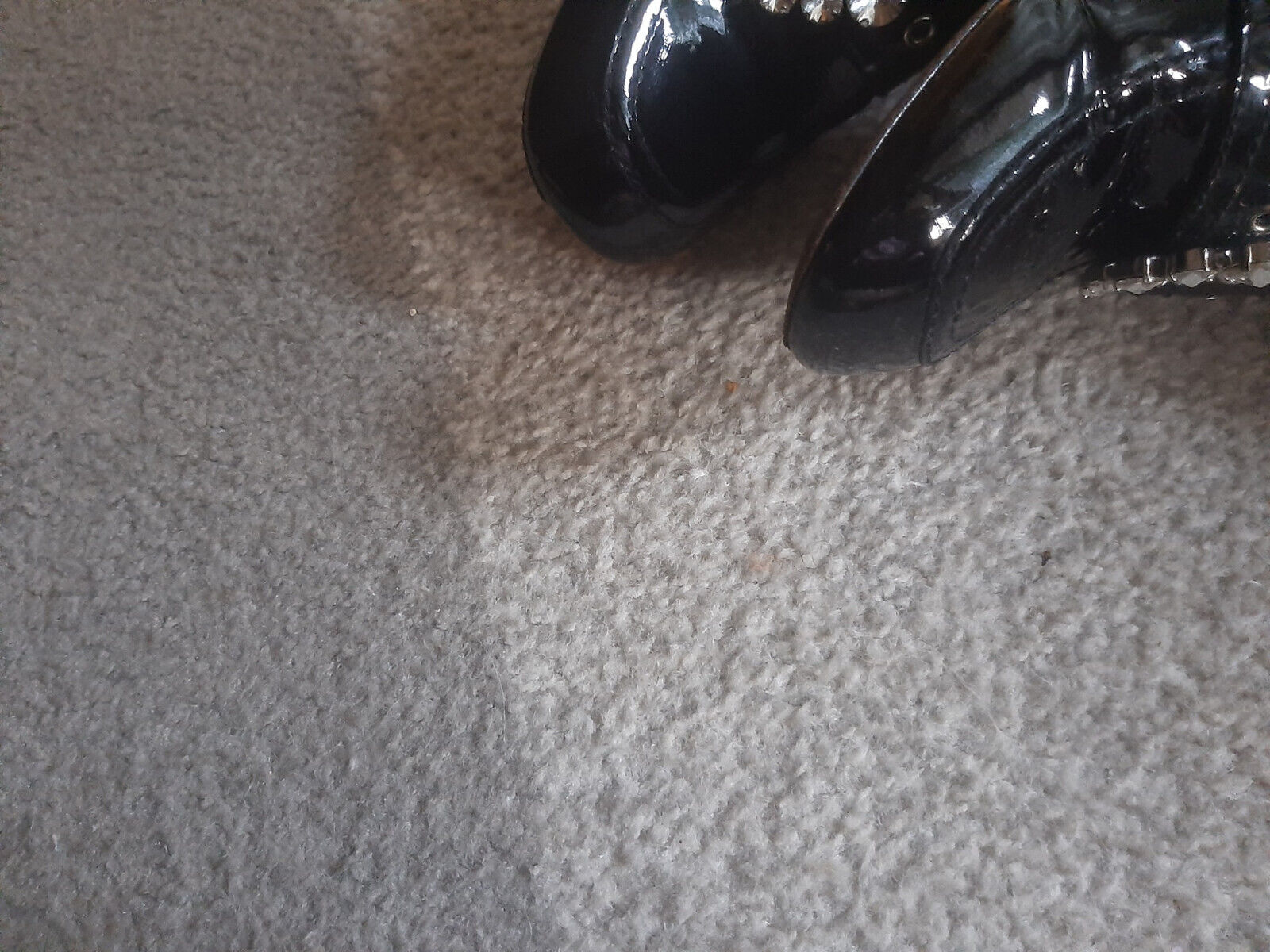 Authentic Miu Miu Black Crystal Boots Patent Leather/SZ 37