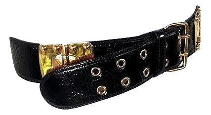 Authentic Miu Miu Black Leather Belt size 95. 