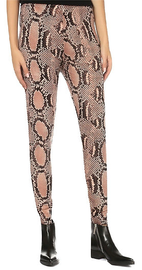 Authentic Stella McCartney Snakeskin salmon brown & black legging Sz UK12