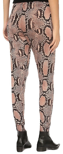 Authentic Stella McCartney Snakeskin salmon brown & black legging Sz UK12