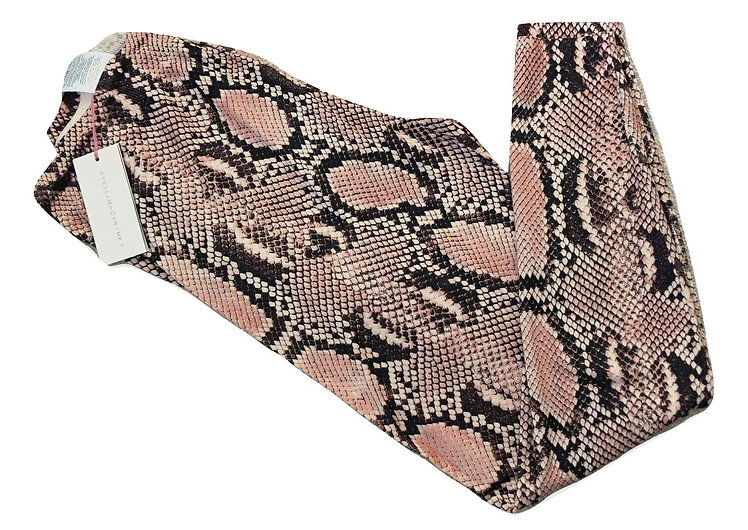 Authentic Stella McCartney Snakeskin salmon brown & black legging Sz UK12