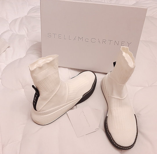 Authentic Stella Mccartney white Sock Sneakers shoes