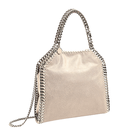 Authentic Stella McCartney Gold Faux Leather Cross Body Bag