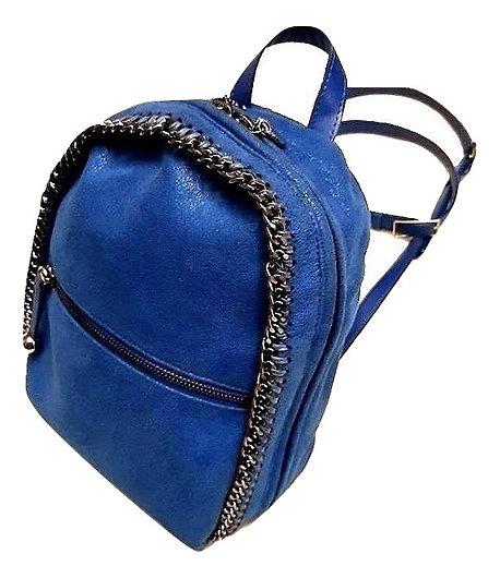 Authentic stella mccartney Falabella Mini blue Shaggy Deer Backpack