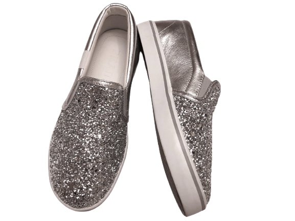 Authentic Prada Women's Silver Slip on SZ/37