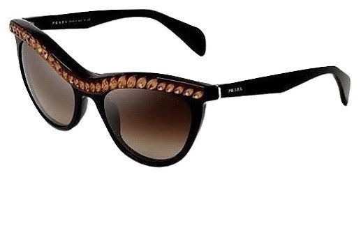 Authentic Prada Limited Edition Womens Diamante Black Sunglasses