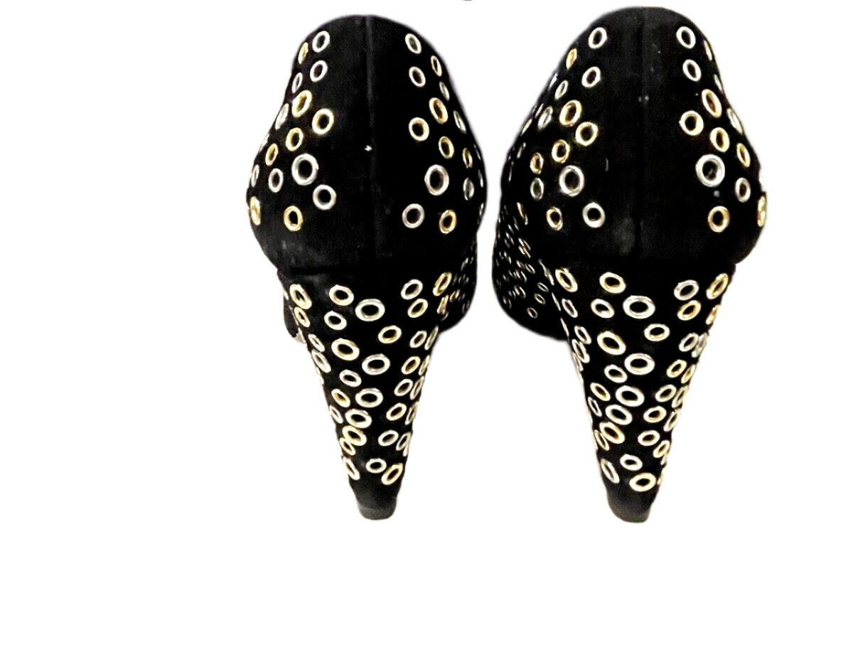 Authentic prada women shoes sz. 6.5 (37) black suede. S5881