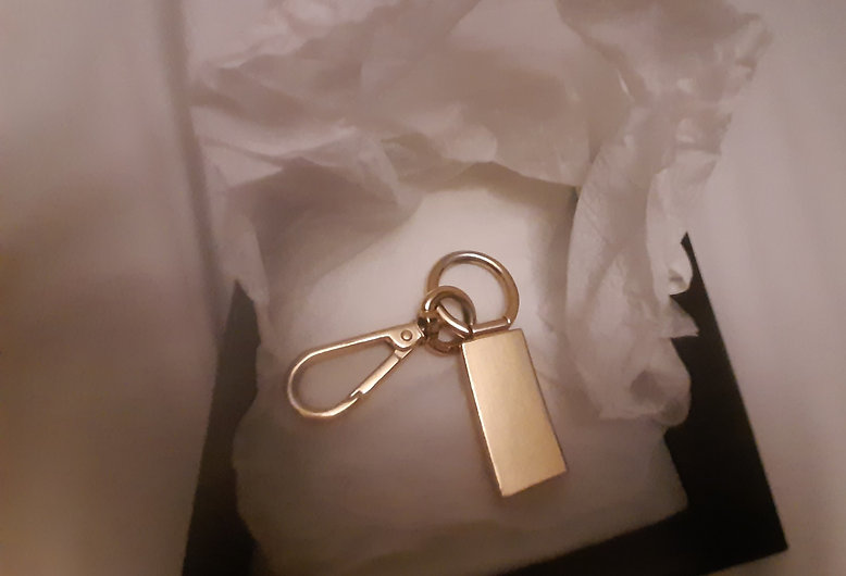  Authentic PRADA bag charm with box & gift bag