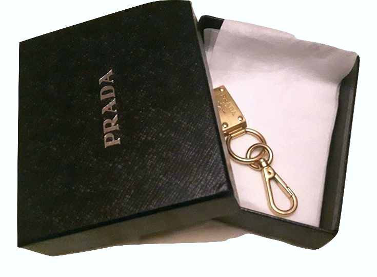  Authentic PRADA bag charm with box & gift bag