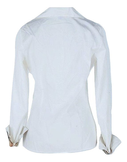 Authentic burberry london women white nova check shirt size M