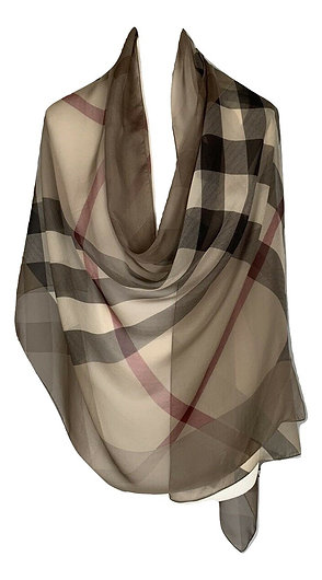 Authentic Burberry pure silk scarf wrap
