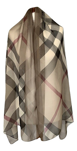 Authentic Burberry pure silk scarf wrap